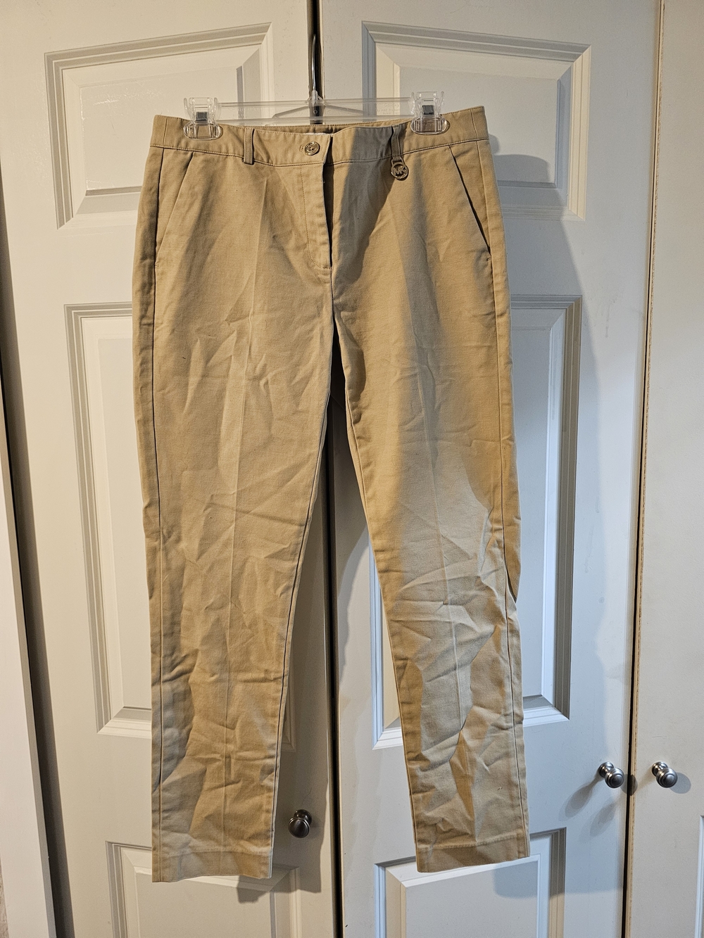 Woman's Michael Kors Tan Chino Trousers Size 6